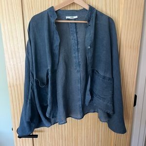 Dolma denim cape